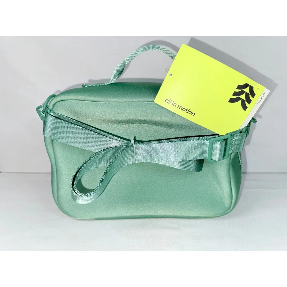 All in Motion Insulated Lunch Kit Sage Green Crossbody Bag New